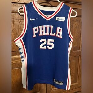 Philadelphia Sixers Youth Large Royal Blue Jersey #25 Ben Simmons Nike StubHub